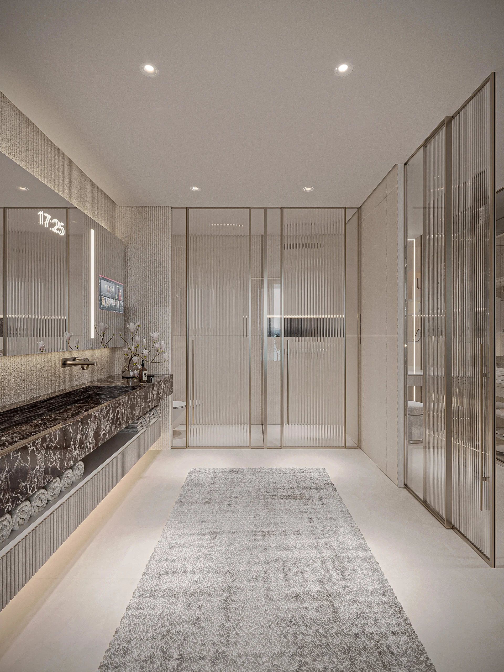 TH - Typical Master Bedroom Bathroom Shower and WC