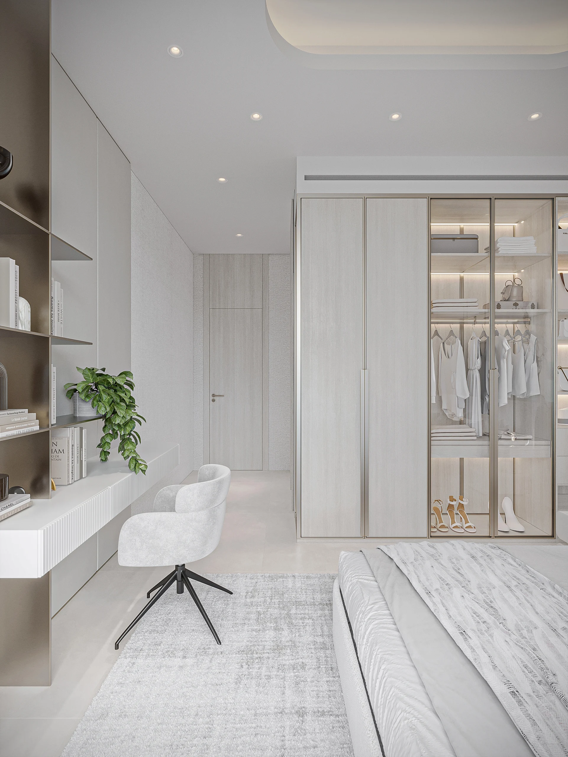 TH- Typical Secondary Bedroom Desk and WIC View 3