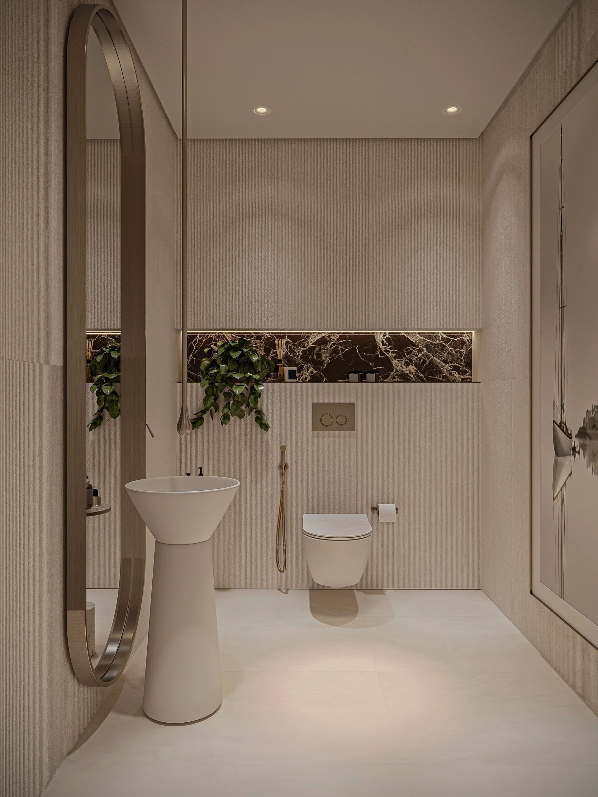 TH - Typical powder room