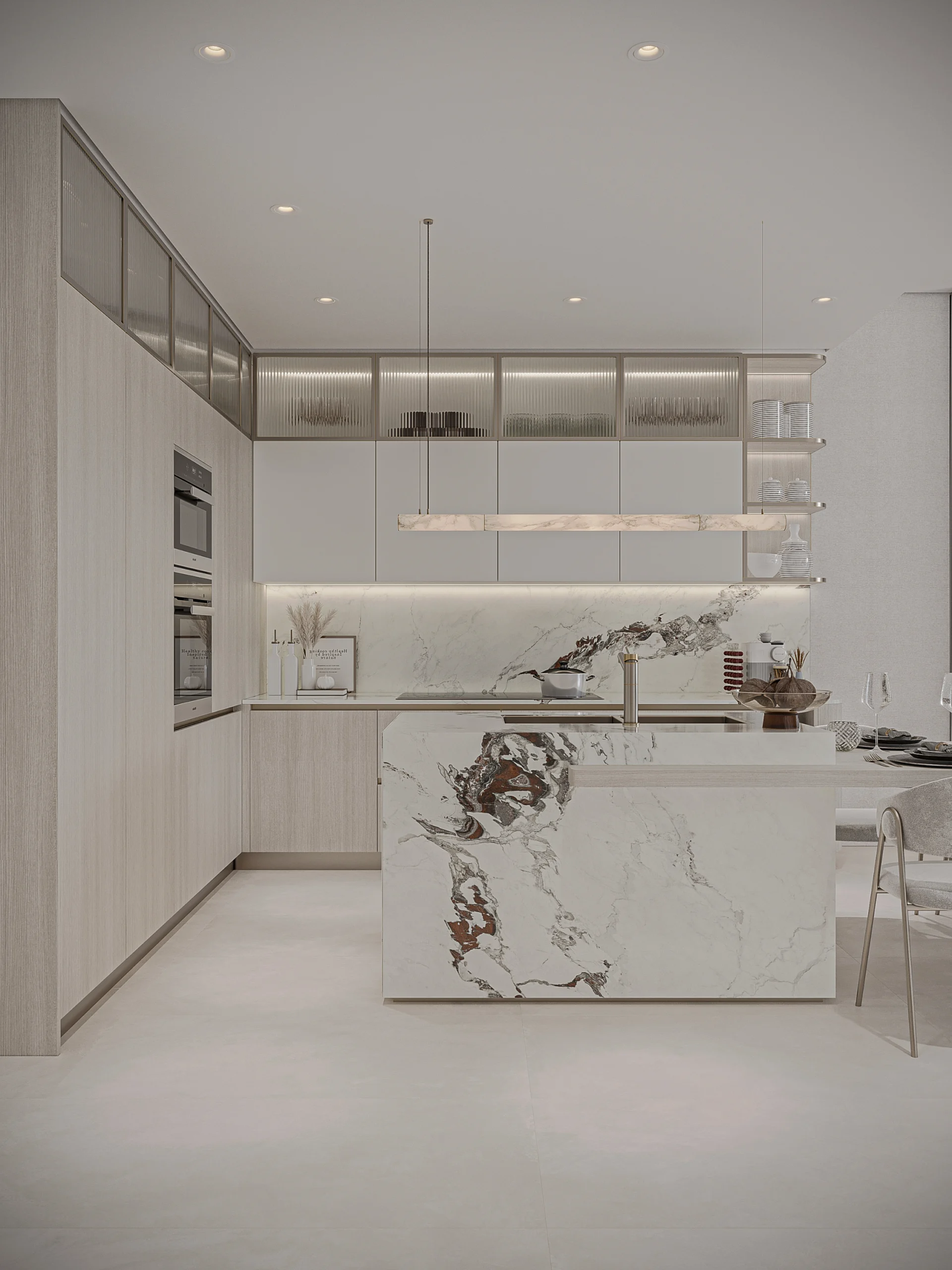 Typical Kitchen, Dining and Living View 5